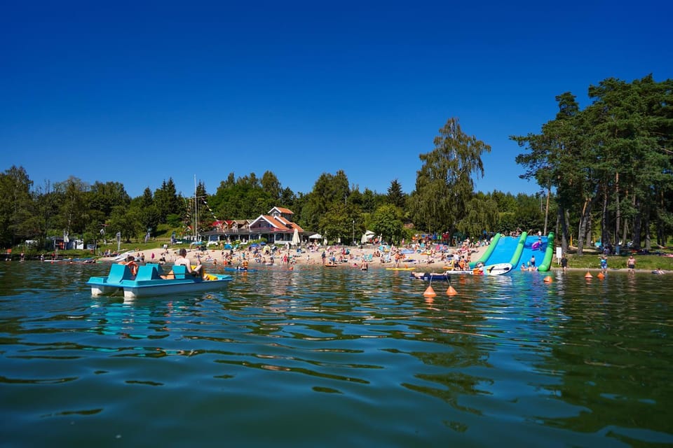 Natural landscape, Beach, Lake view