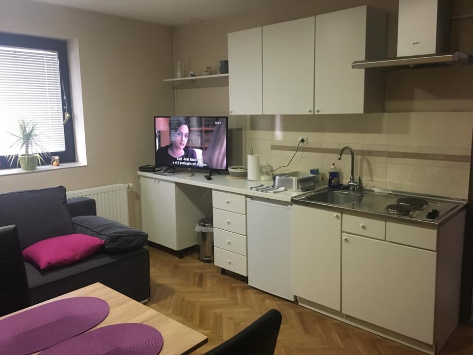 TV and multimedia, Kitchen or kitchenette, Living room, Dining area