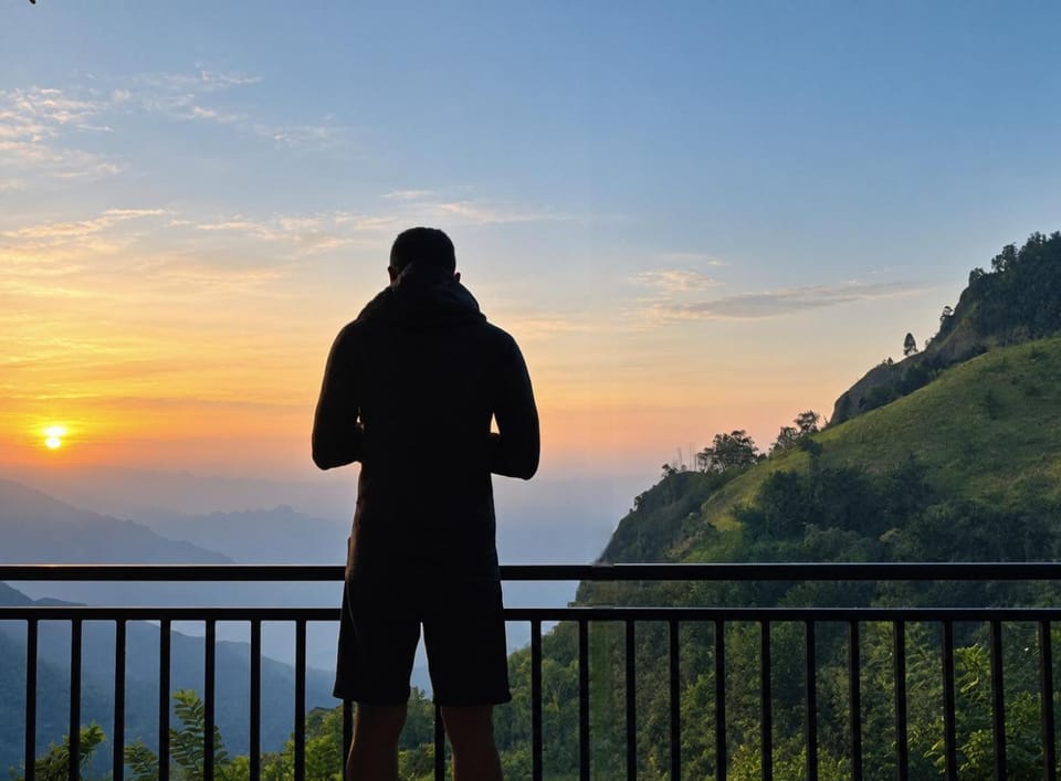 Day, People, Natural landscape, View (from property/room), Balcony/Terrace, Mountain view