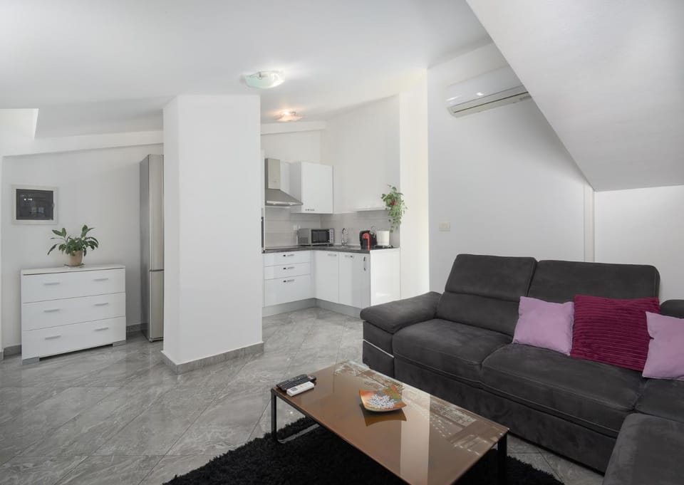 Living room, kitchen