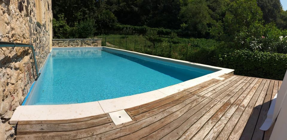 Patio, Natural landscape, On site, Swimming pool, Swimming pool