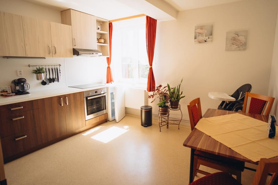 Coffee/tea facilities, Kitchen or kitchenette, Seating area, stove, kitchen