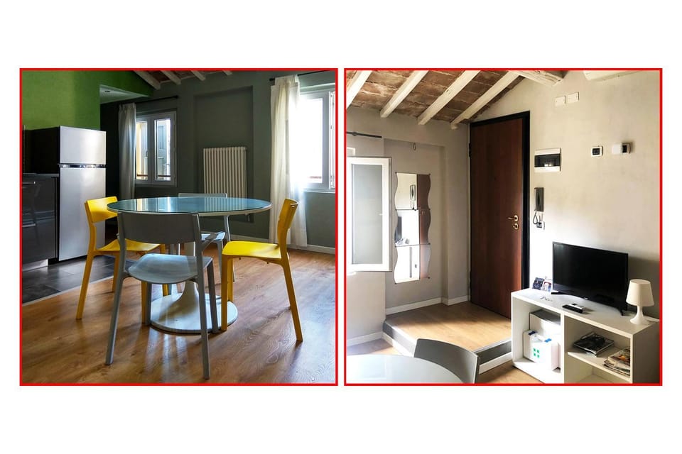 Kitchen or kitchenette, Living room, Dining area