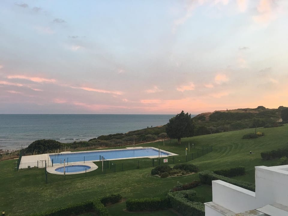 Swimming pool, Sunset