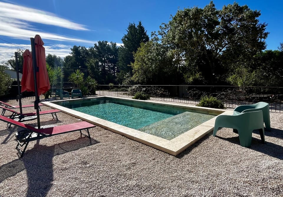 Pool view, Swimming pool, sunbed