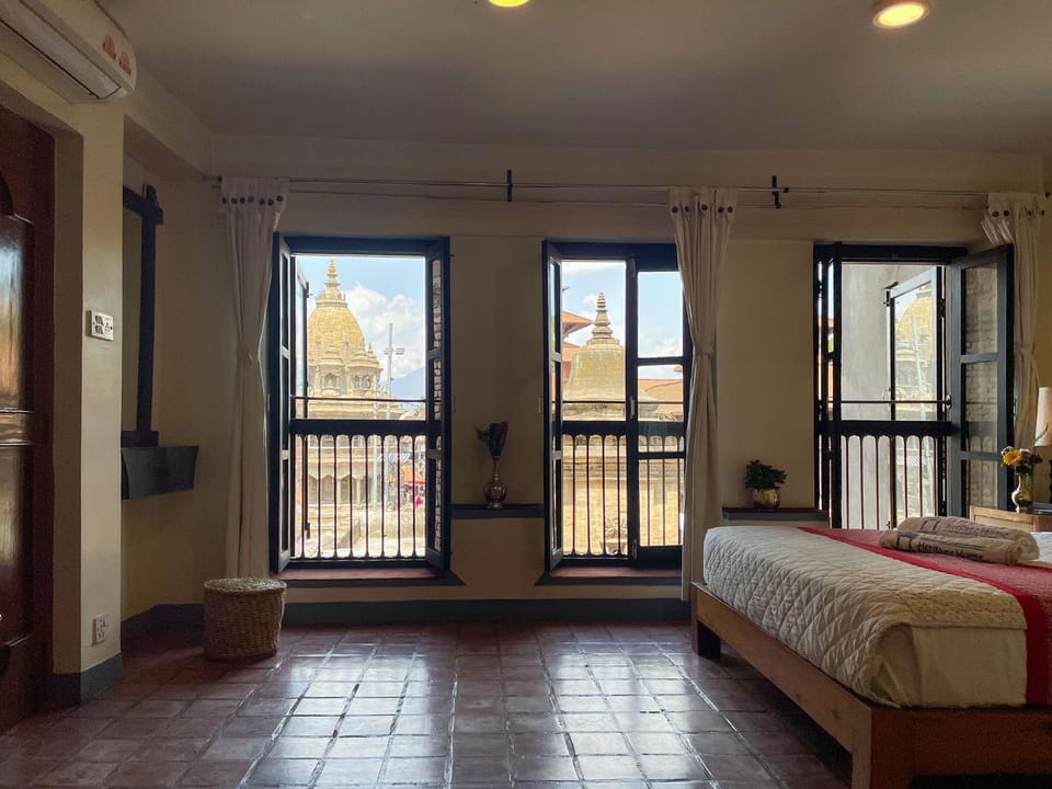 Bed, View (from property/room), Bedroom, Landmark view