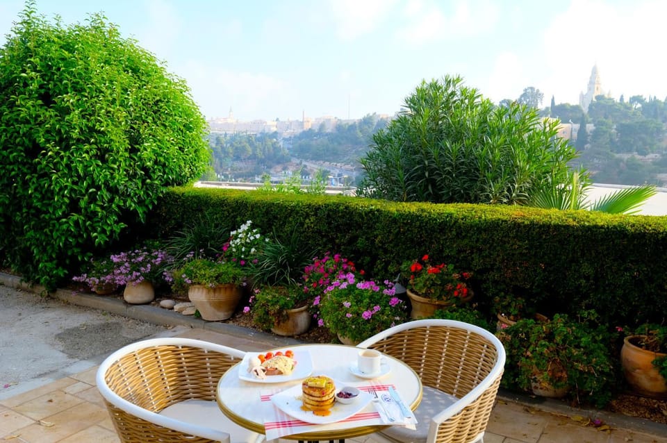 Patio, City view, Breakfast