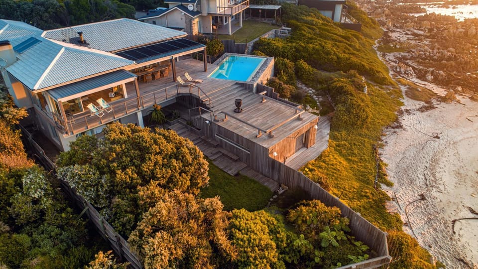 Property building, Bird's eye view, Winter, Autumn, Swimming pool