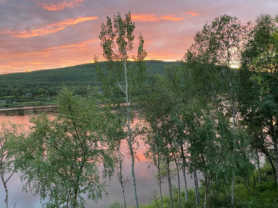 River view, Sunset