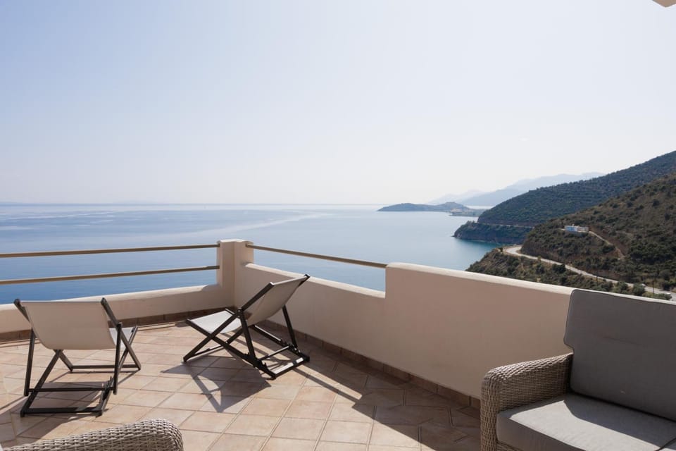 View (from property/room), Balcony/Terrace, Sea view