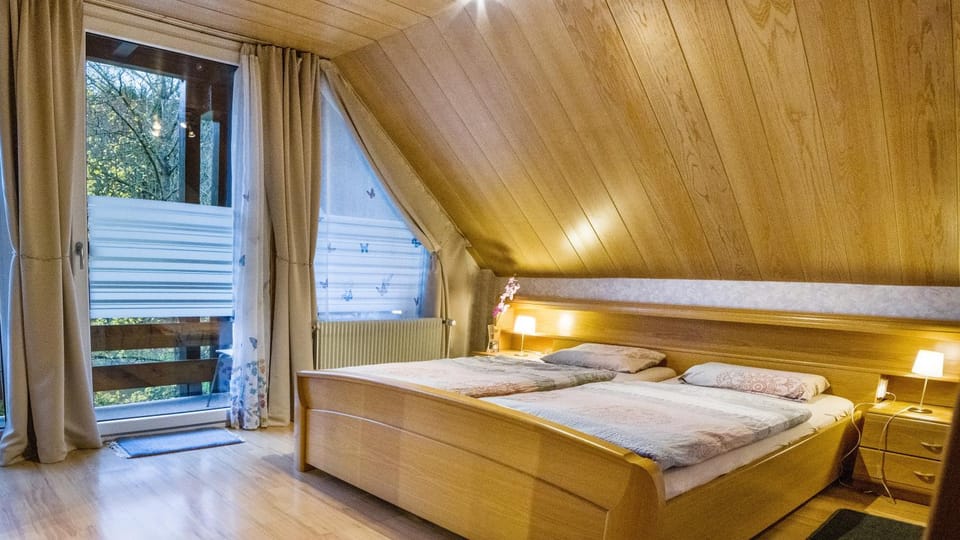 Property building, Living room, Bedroom