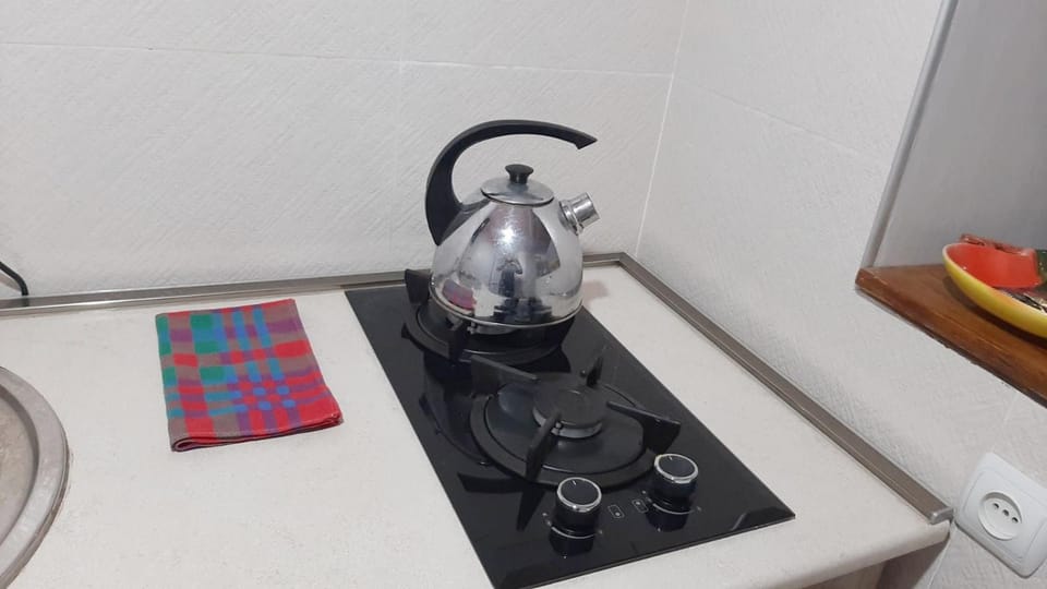 Coffee/tea facilities, Kitchen or kitchenette, stove