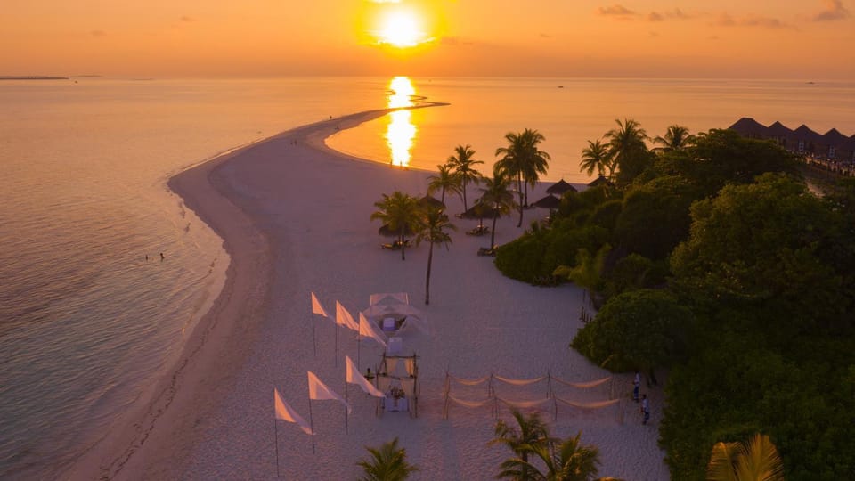 Natural landscape, Beach, Sea view, Sunset