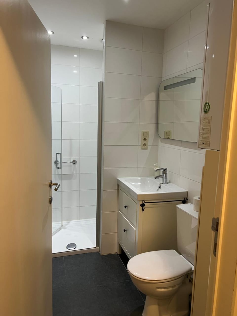 Shower, Toilet, Bathroom, towels