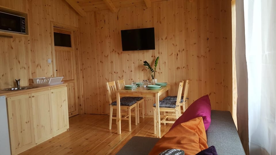 Kitchen or kitchenette, Living room, Dining area