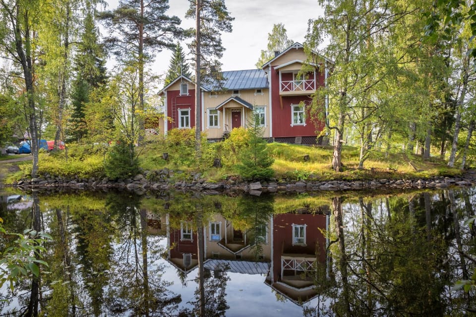 Property building, Natural landscape, Lake view