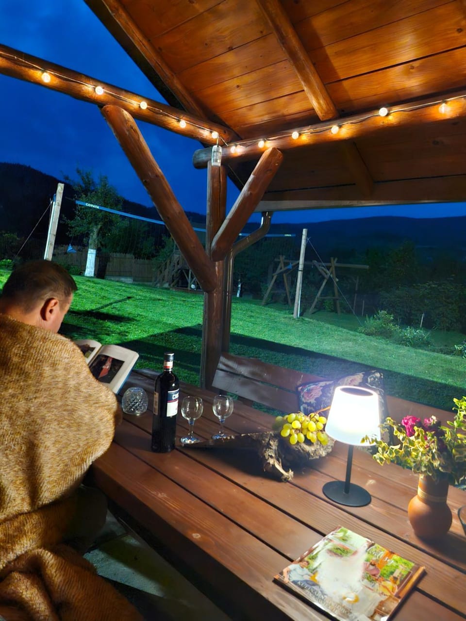 Patio, Night, Garden, Garden view, Drinks
