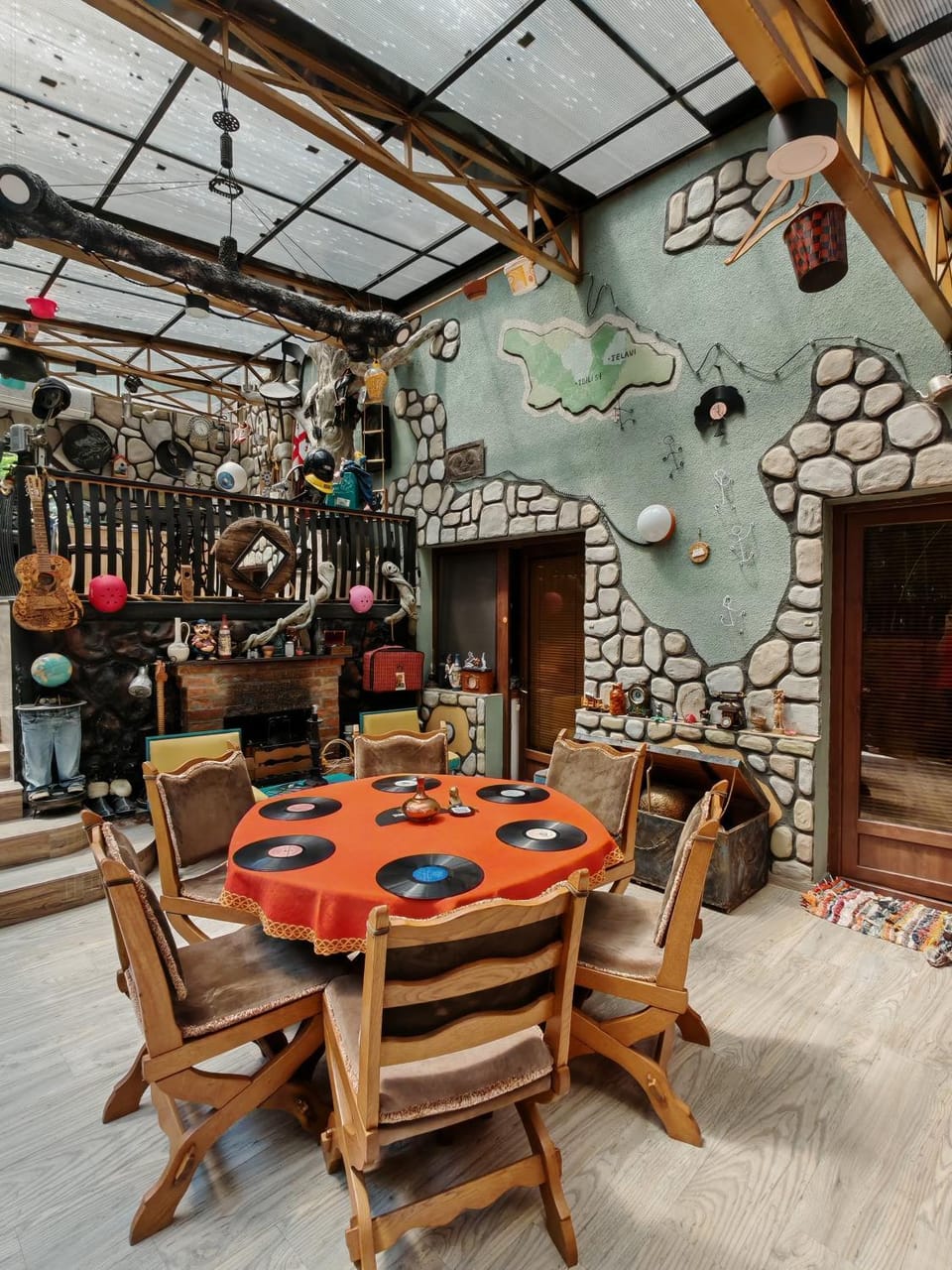 Living room, Seating area, Dining area