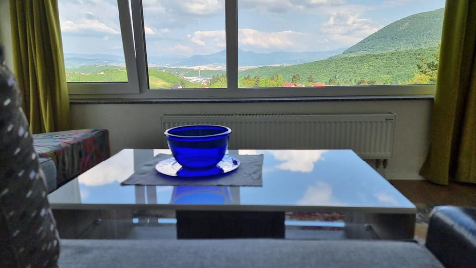 Natural landscape, Living room, Seating area, Mountain view