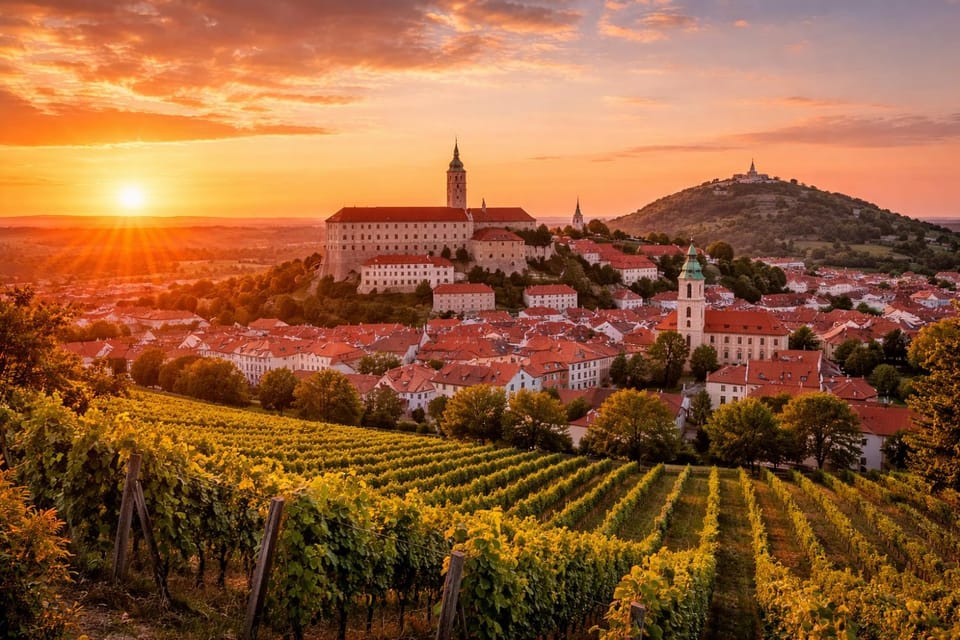 Nearby landmark, Natural landscape, City view, Landmark view, Mountain view, Sunset