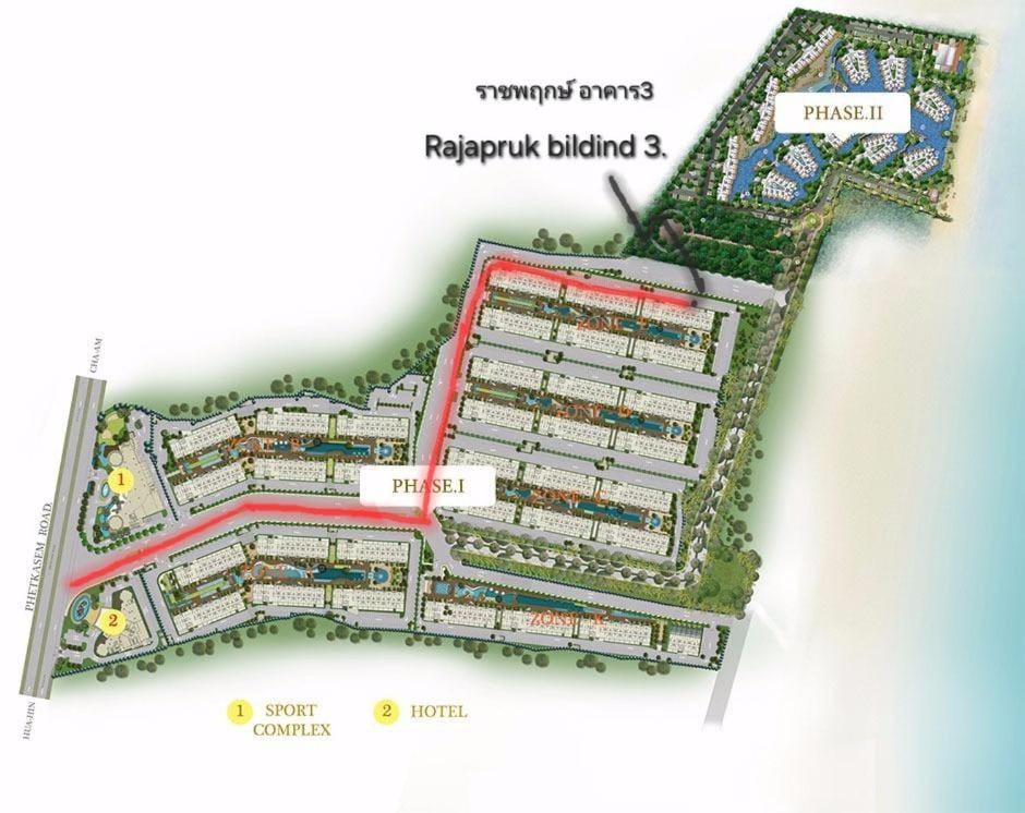 The Seaside City Cha- am Condo 1 Bedroom By AP Apartment in Thailand
