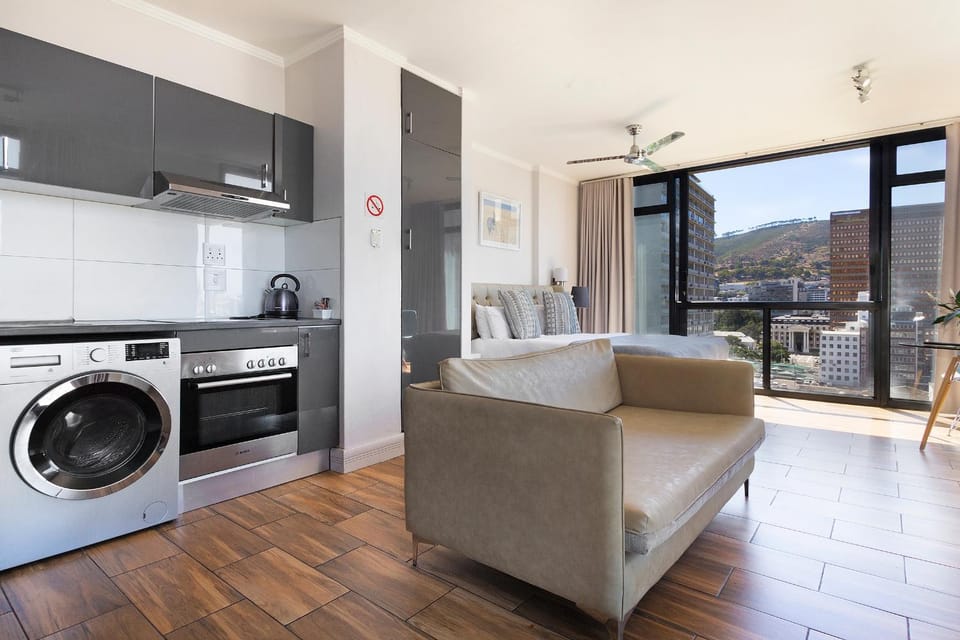 Living room, kitchen