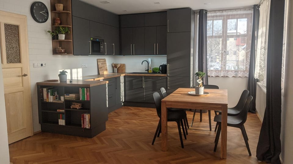 Kitchen or kitchenette, Dining area, oven, stove