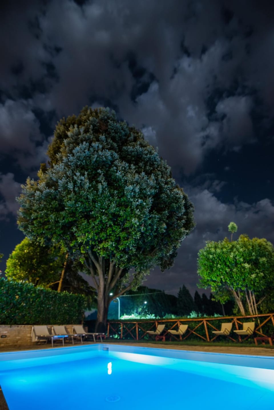 Night, Swimming pool