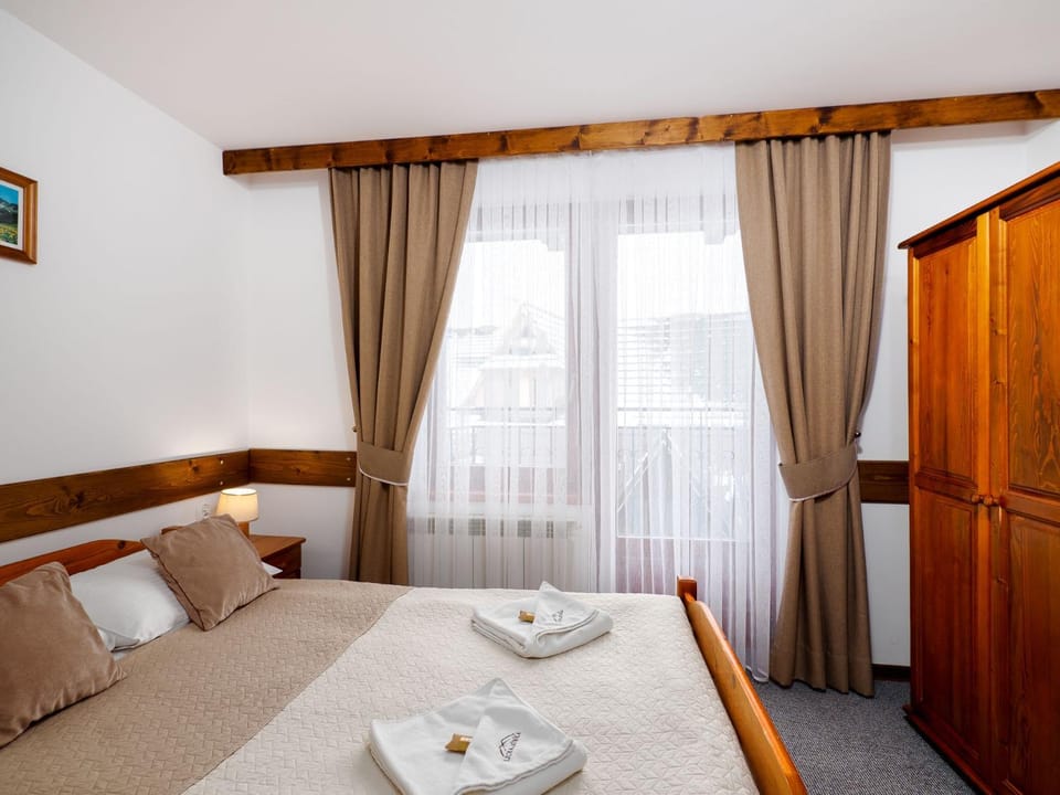 Bed, Photo of the whole room, Bedroom, towels, wardrobe