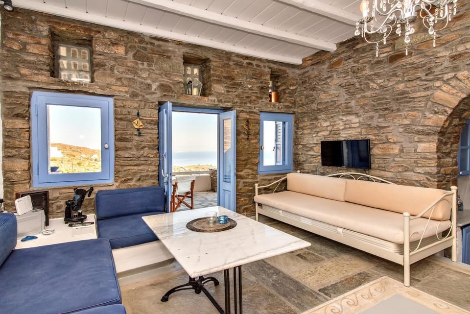 Living room, Seating area, Sea view