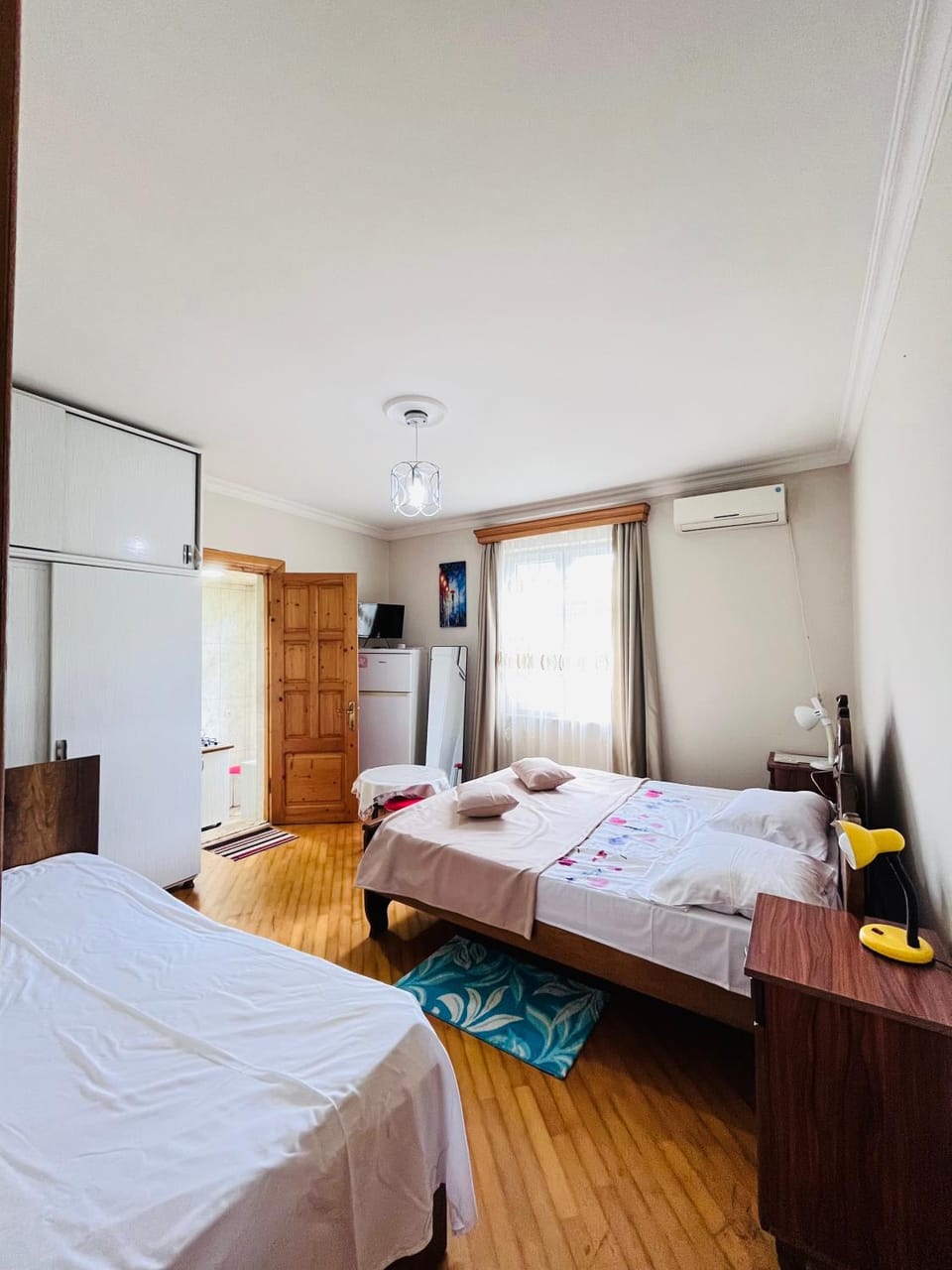 Bed, Photo of the whole room, Bedroom, towels, wardrobe
