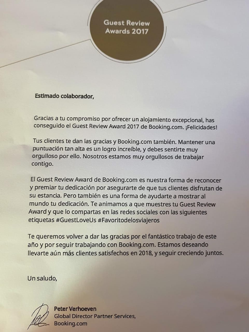 Property building, Certificate/Award