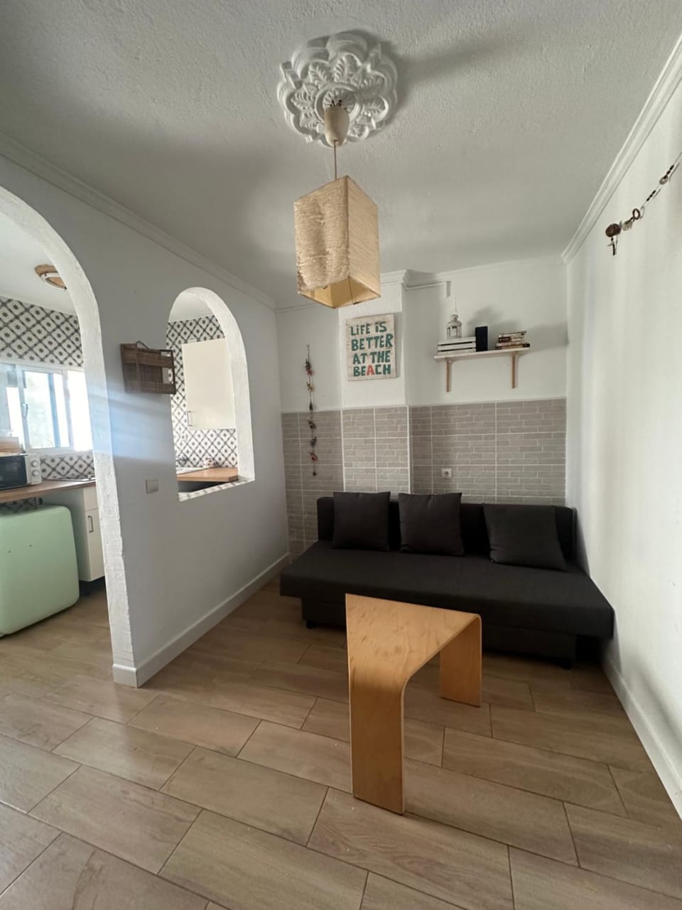 Kitchen or kitchenette, Living room, Dining area