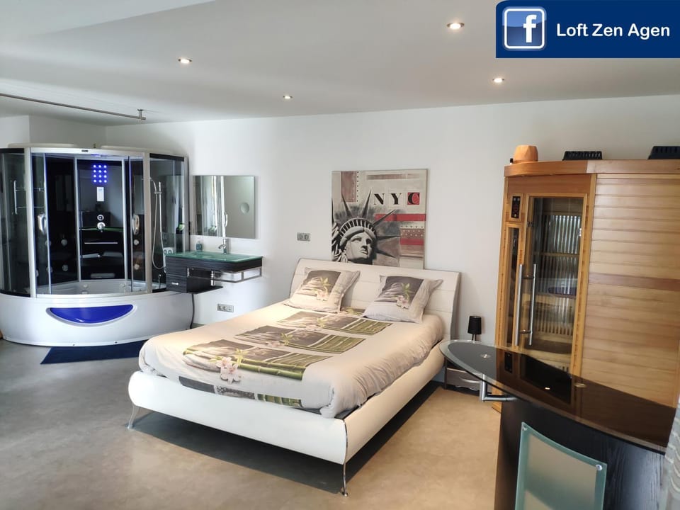 Loft Zen SPA Balneo Parking Gratuit Sauna Hammam Billard Apartment in Occitanie