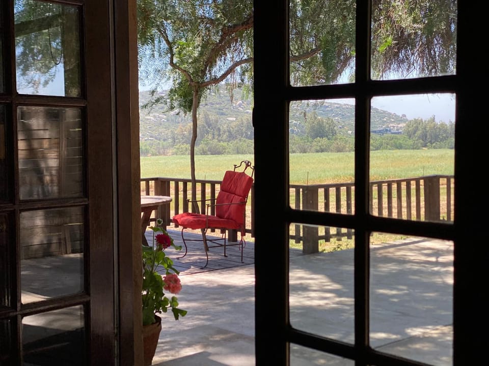 Patio, Spring, Day, Natural landscape, Garden, View (from property/room), Balcony/Terrace, Dining area, Garden view