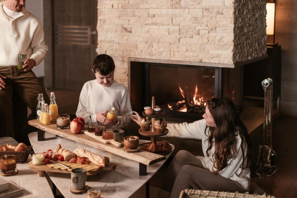 Breakfast, children, Family