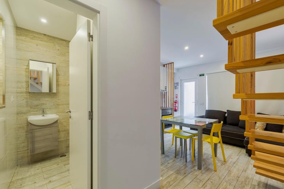 Toilet, Living room, Dining area