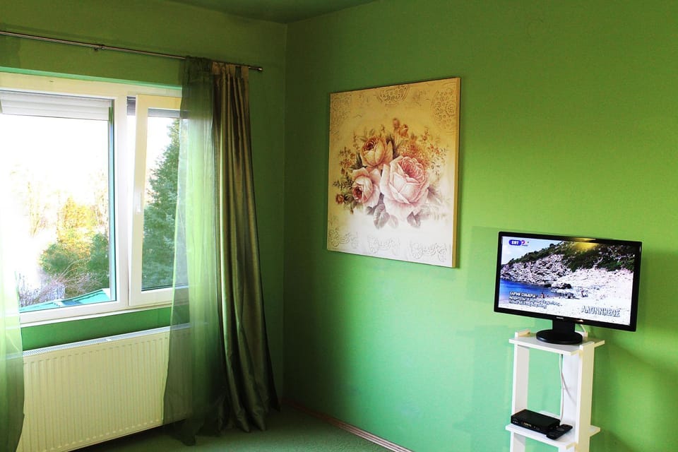 TV and multimedia, Photo of the whole room, Decorative detail, Bedroom, Garden view
