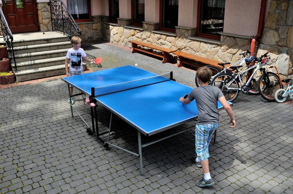 Day, People, Garden, Table tennis, Table tennis, young children, group of guests