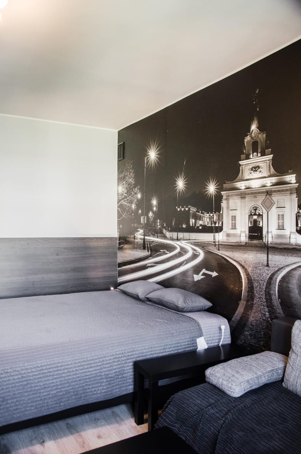 Bed, Living room, Photo of the whole room, Decorative detail, Seating area, On site