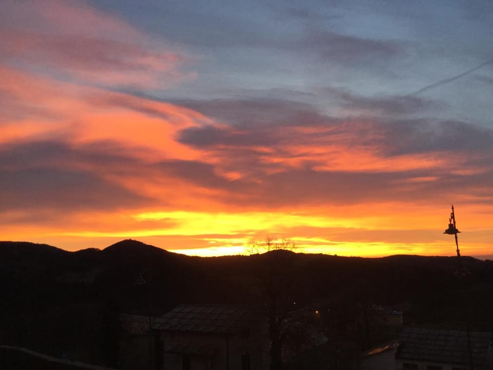 Natural landscape, Mountain view, Sunset