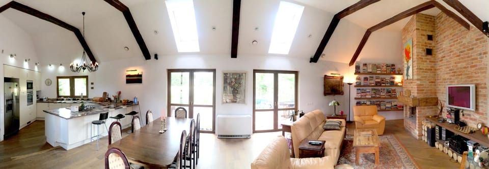 Library, Kitchen or kitchenette, Living room, Photo of the whole room, Dining area
