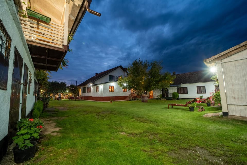 Property building, Night, Garden view