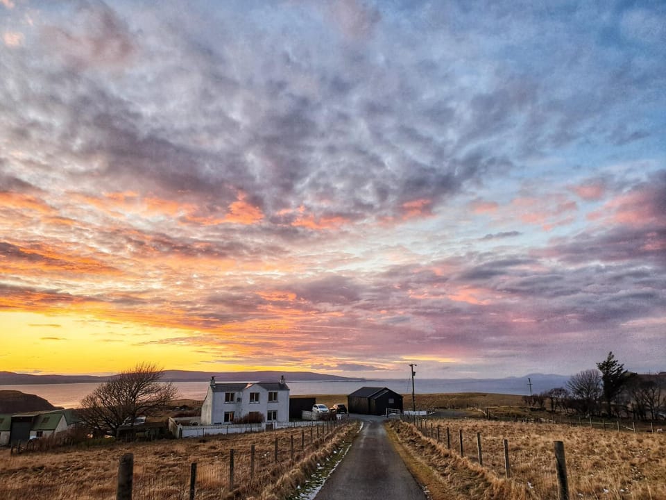 Property building, Sea view, Sunset