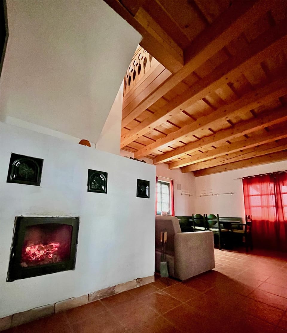 Living room, fireplace