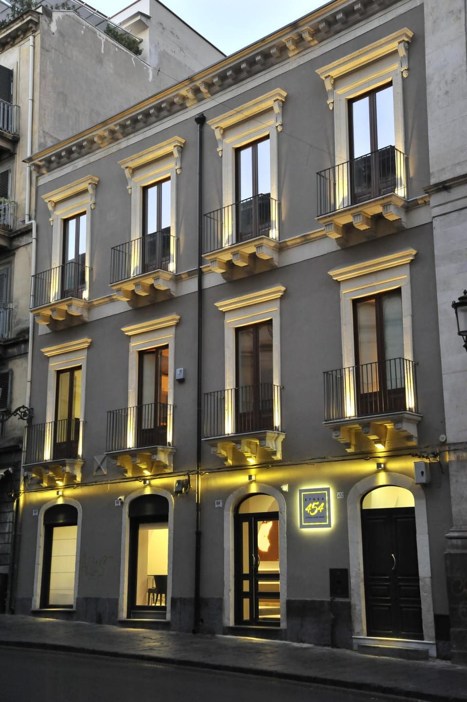 Facade/entrance, Sunset