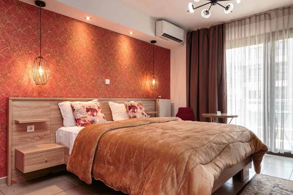 Bed, Photo of the whole room, air conditioner