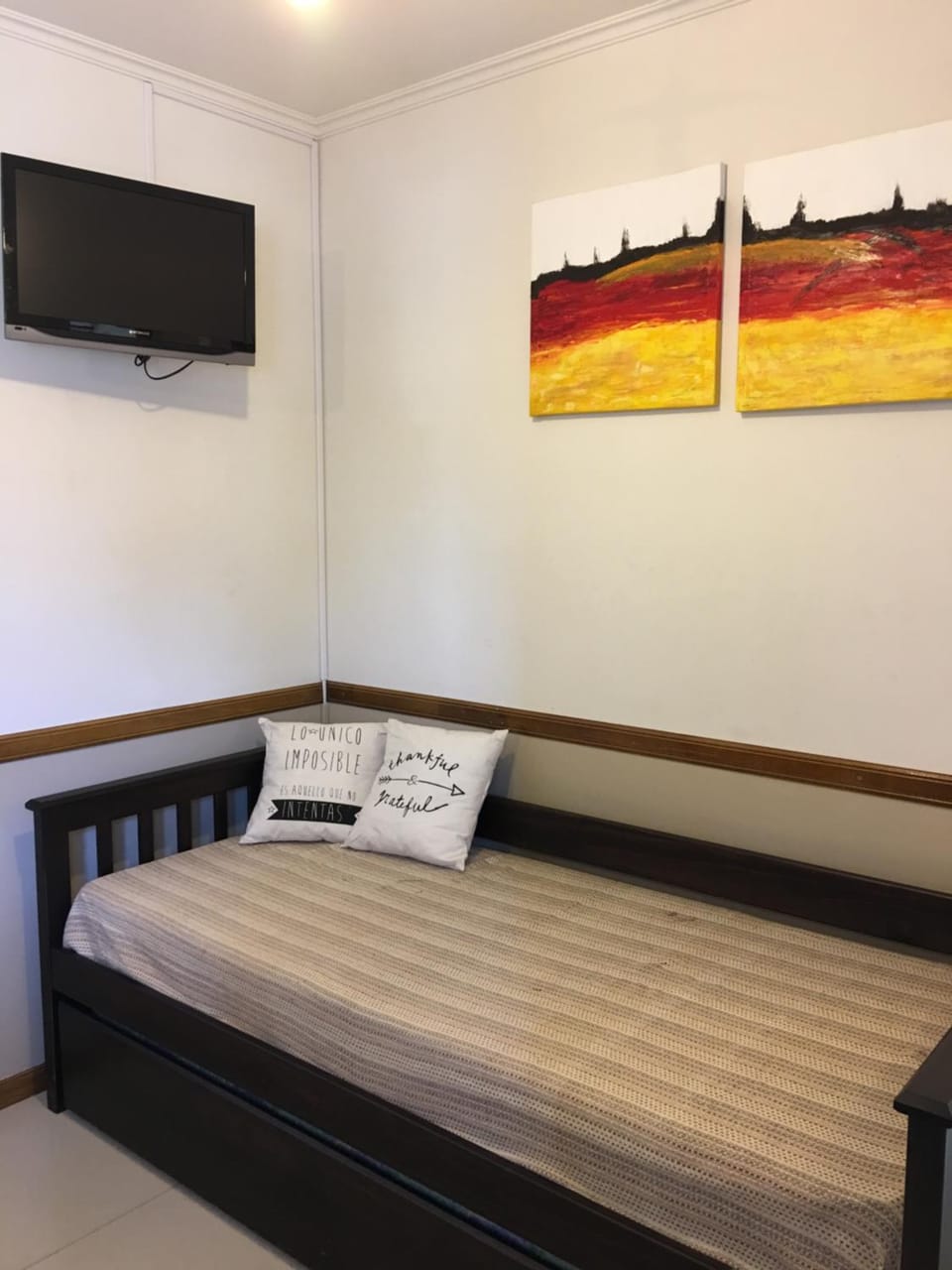 Bed, TV and multimedia