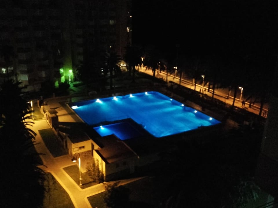 Night, Pool view