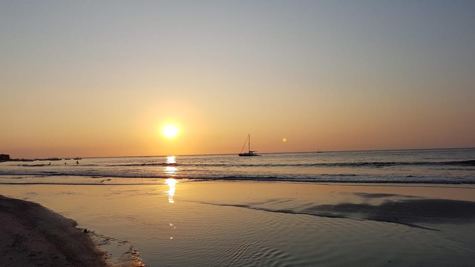 Natural landscape, Beach, Sunset